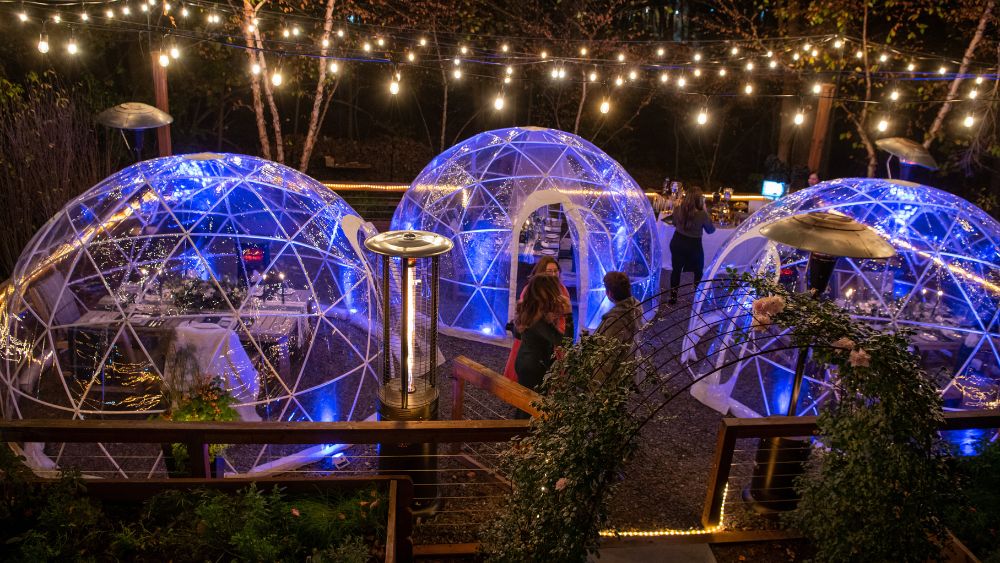 igloos at the Inn at Hastings Park