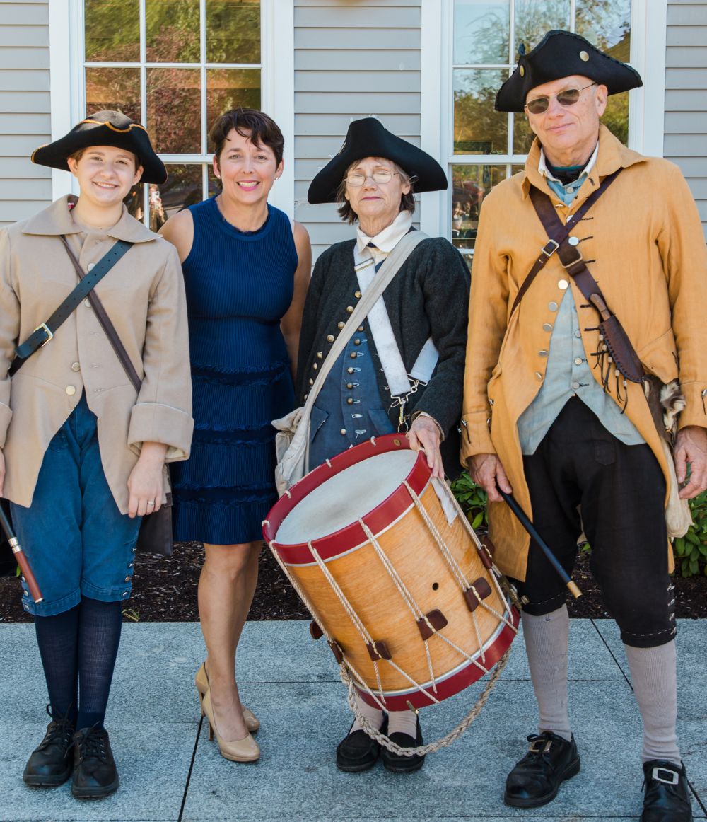 People dressed in historical attire