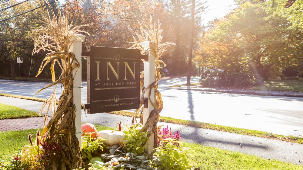 Outside sign of the Inn at Hastings Park